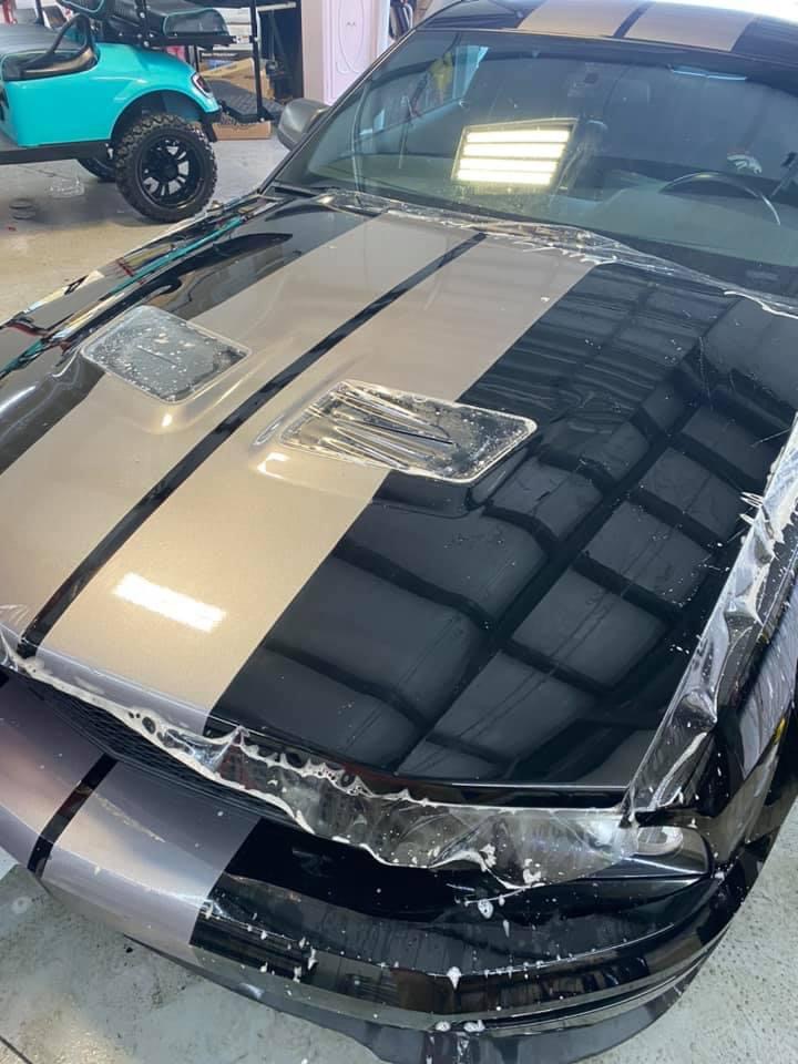 front end paint protection film service at Black Optix Tint Charlotte