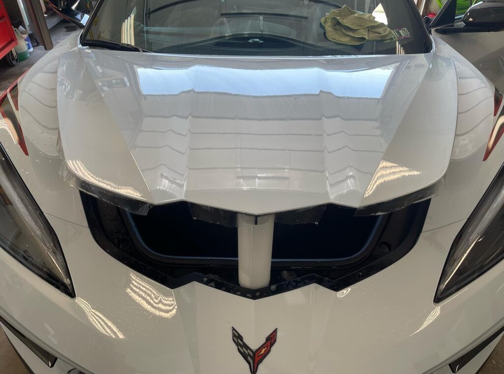 full front paint protection film on sports car in Charlotte NC